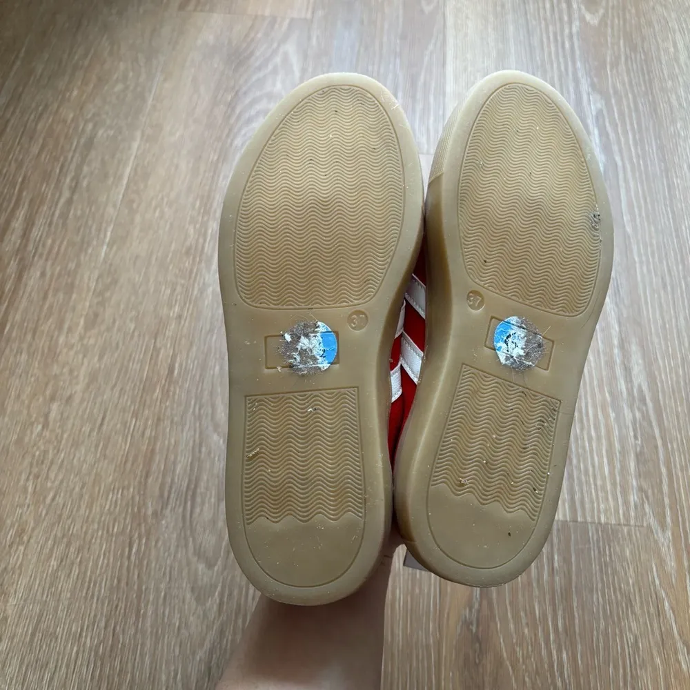 Cruza Red Made in Portugal Red & White Low Top Sneakers Size 37 - Image 6