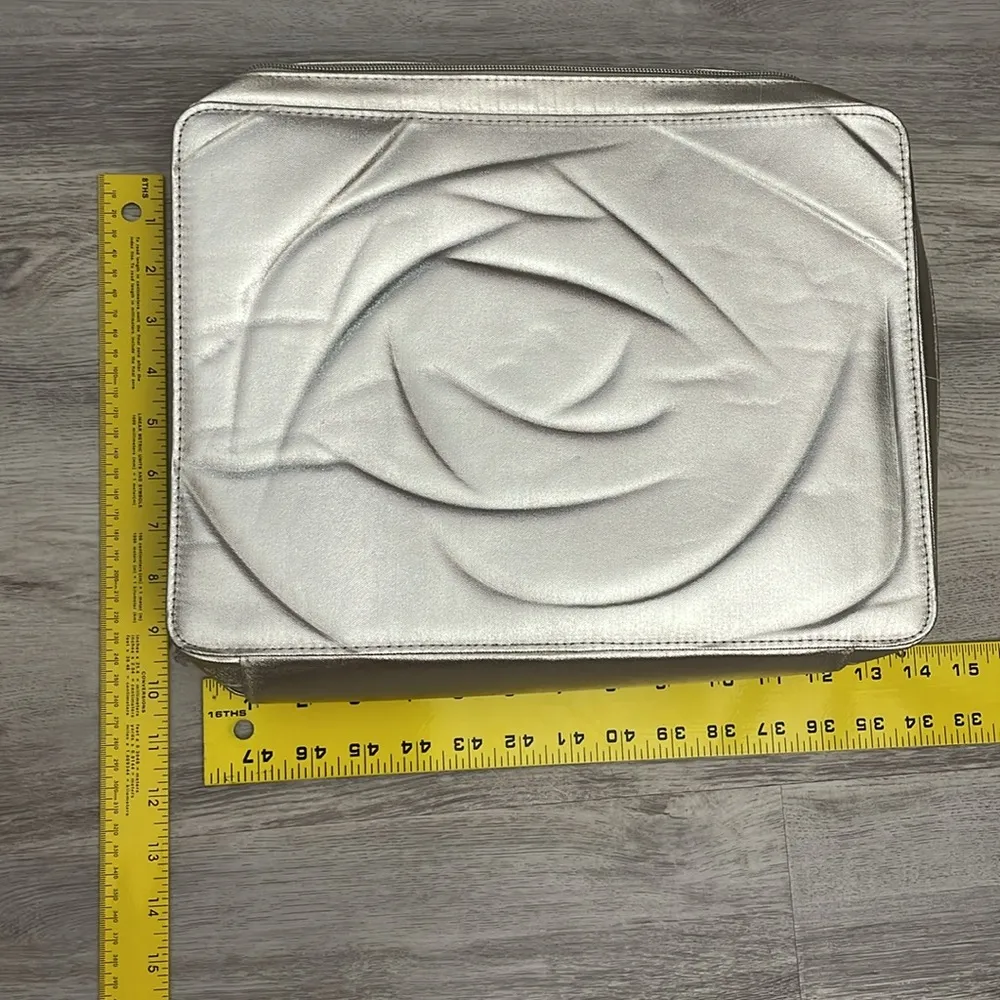 Gold Zip Makeup / Cosmetics Toiletry Travel Bag Approx 14" x 10" x 4" - Image 11