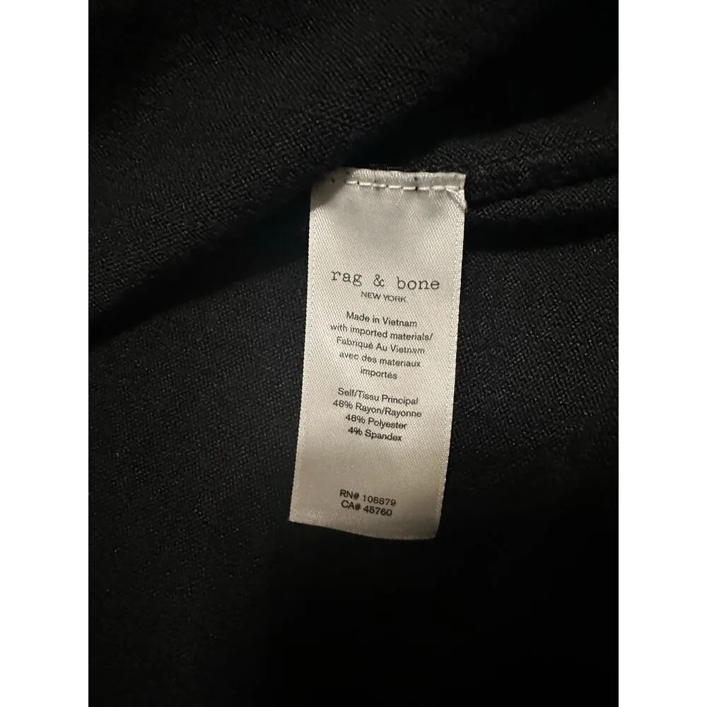 Rag & Bone New York Lightweight Black Sweater Women's Size Medium Basic Top - Image 5