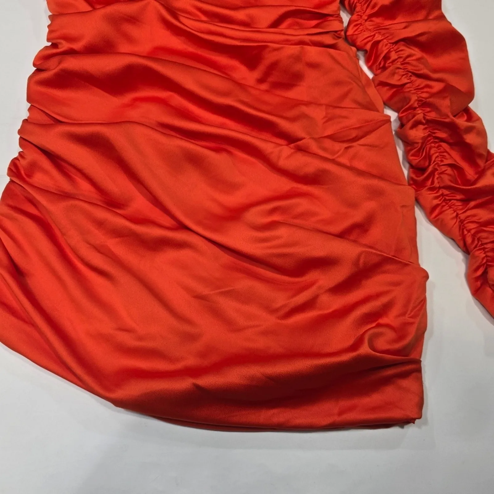 Michael Costello x REVOLVE Oscar Mini Dress in Red Orange Medium - Image 10