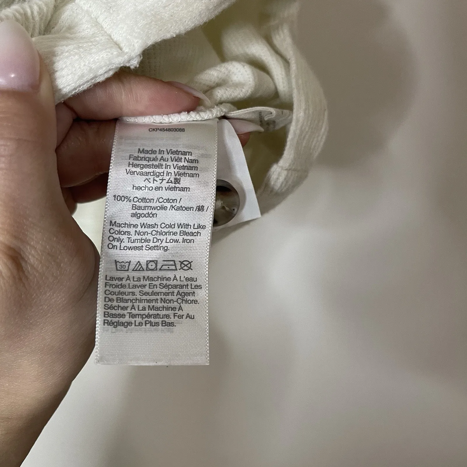 MADEWELL Ottoman Jacquard Button-Front Ivory White Tank Small - Image 5