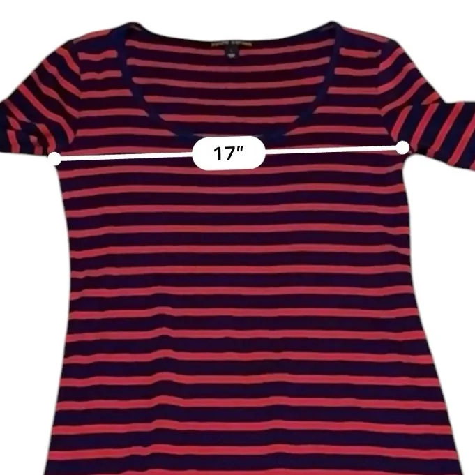 Ralph Lauren Black Label Navy Blue & Red Stripe Short Sleeve‎ Dress Sz L Size L - Image 10