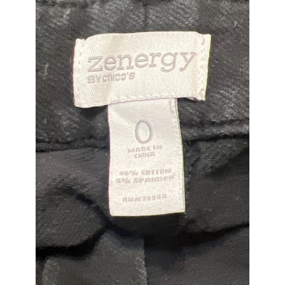 Chicos Zenergy Black Stretch Cotton Spandex Black Jeans Size 0 Small 4 - Image 4