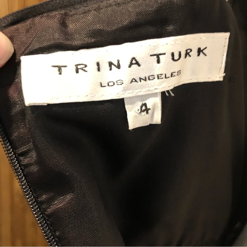 Trina Turk Cocktail Dress Little Black Dress Size 4 - Image 4