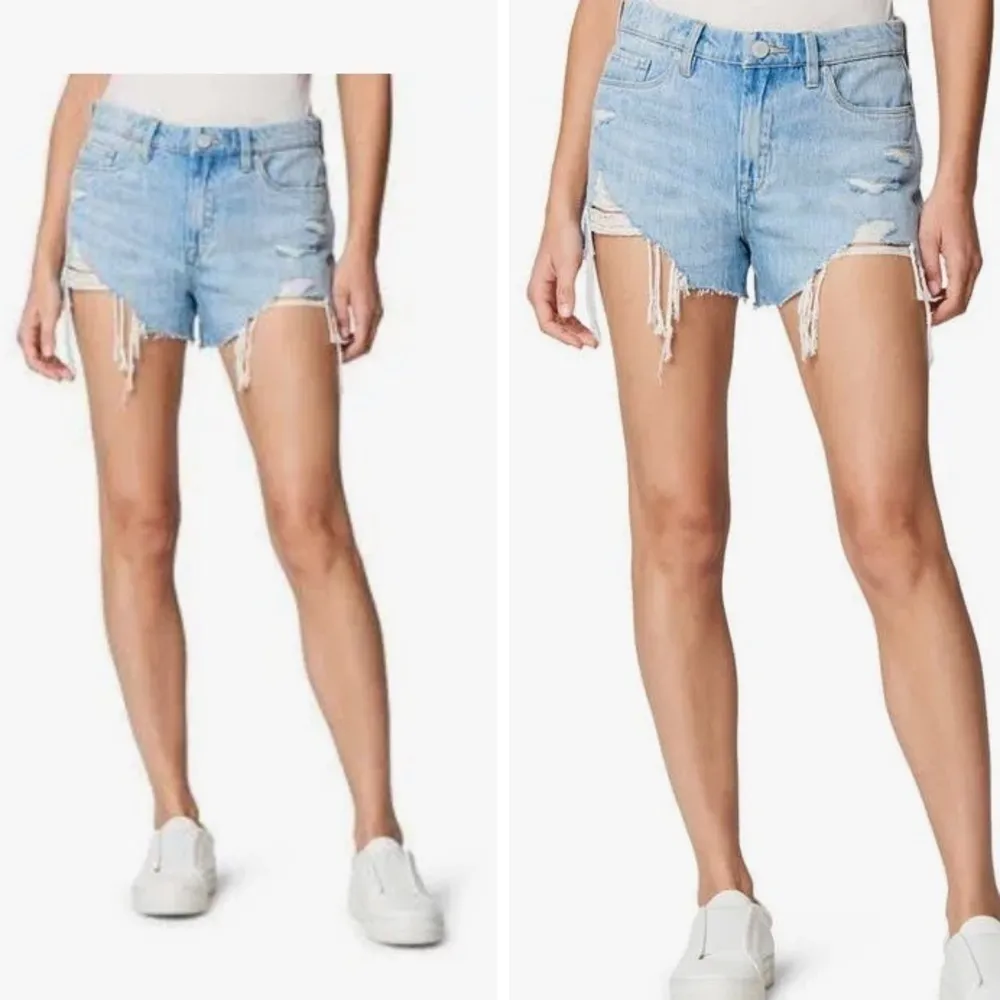 Blank NYC The Barrow high rise distressed denim shorts 30 - Image 11