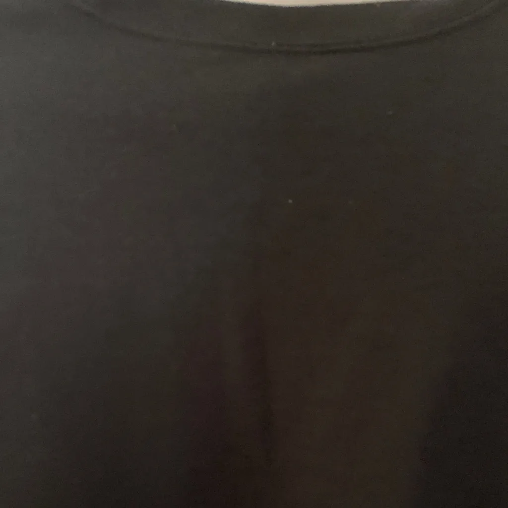 Jerzees  Black Crewneck Sweater with Colorful Ribbon - Image 6