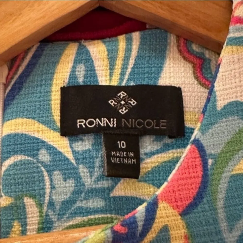 Ronnie Nicole Paisley Sheath Summer Dress‎ Women's - Image 7