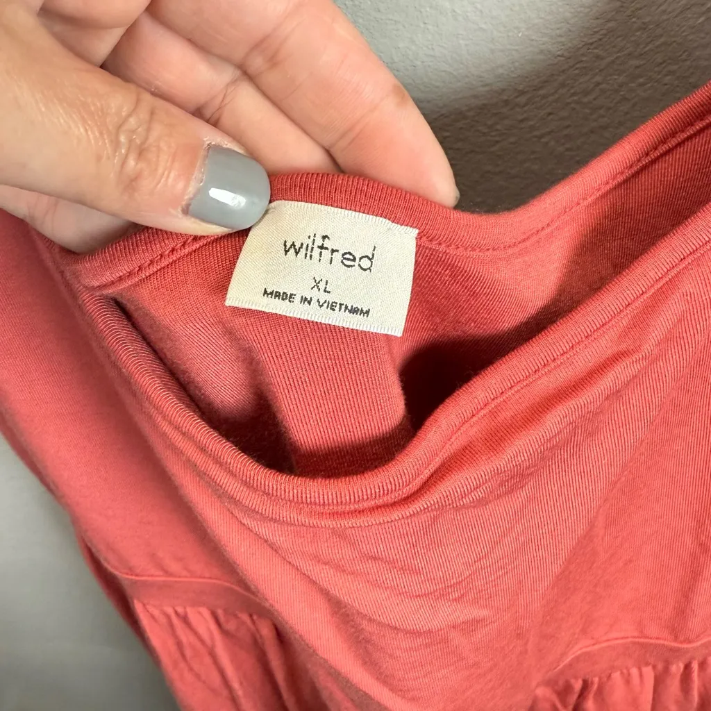 Aritzia Wilfred Market Midi Dress Warm Rose‎ Size XL - Image 4