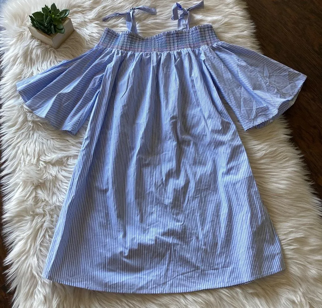 Cold Shoulder Striped Dress - Image 2