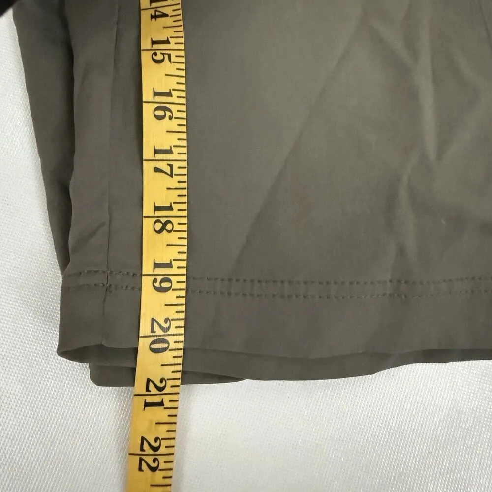 Prana Womens Pants 12 Green Breathe Crop Capri Hiking Outdoor Light Gorpcore - Image 7