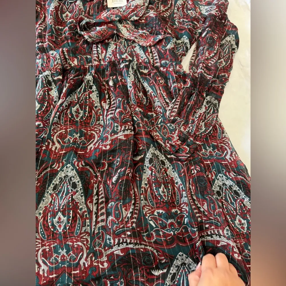 WALTER BAKER Long sleeved midi dress with draped bow neckline ✨ - Image 11