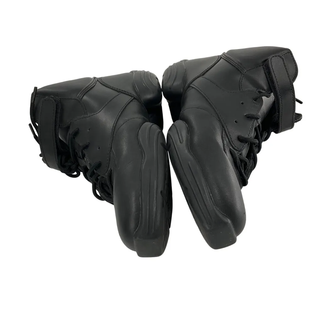 Capezio Fierce Black High-Top Dance Sneakers Womens Size 9 Leather Upper Lace-Up - Image 9