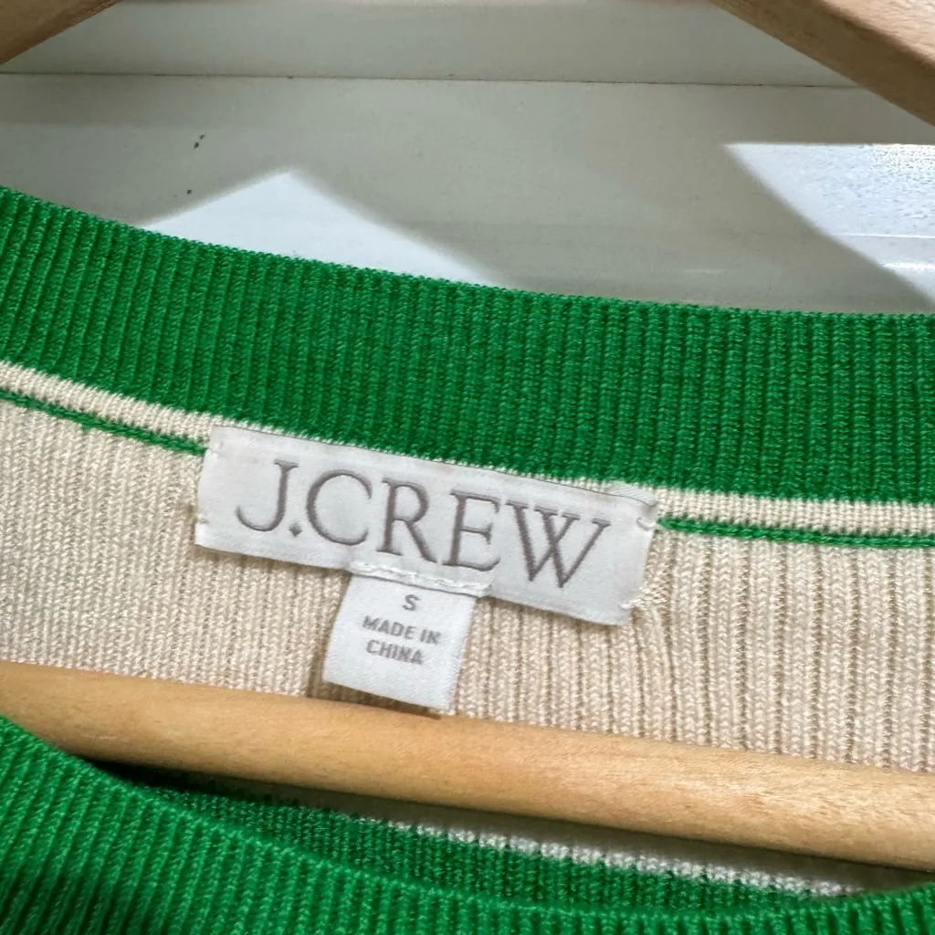 J. Crew Rugby Stripe Cropped Ribbed Sweater - Image 5