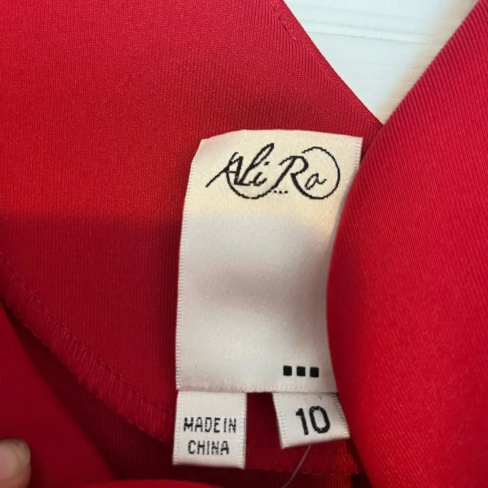 Red Ali Ro Dress. Size 10. - Image 4