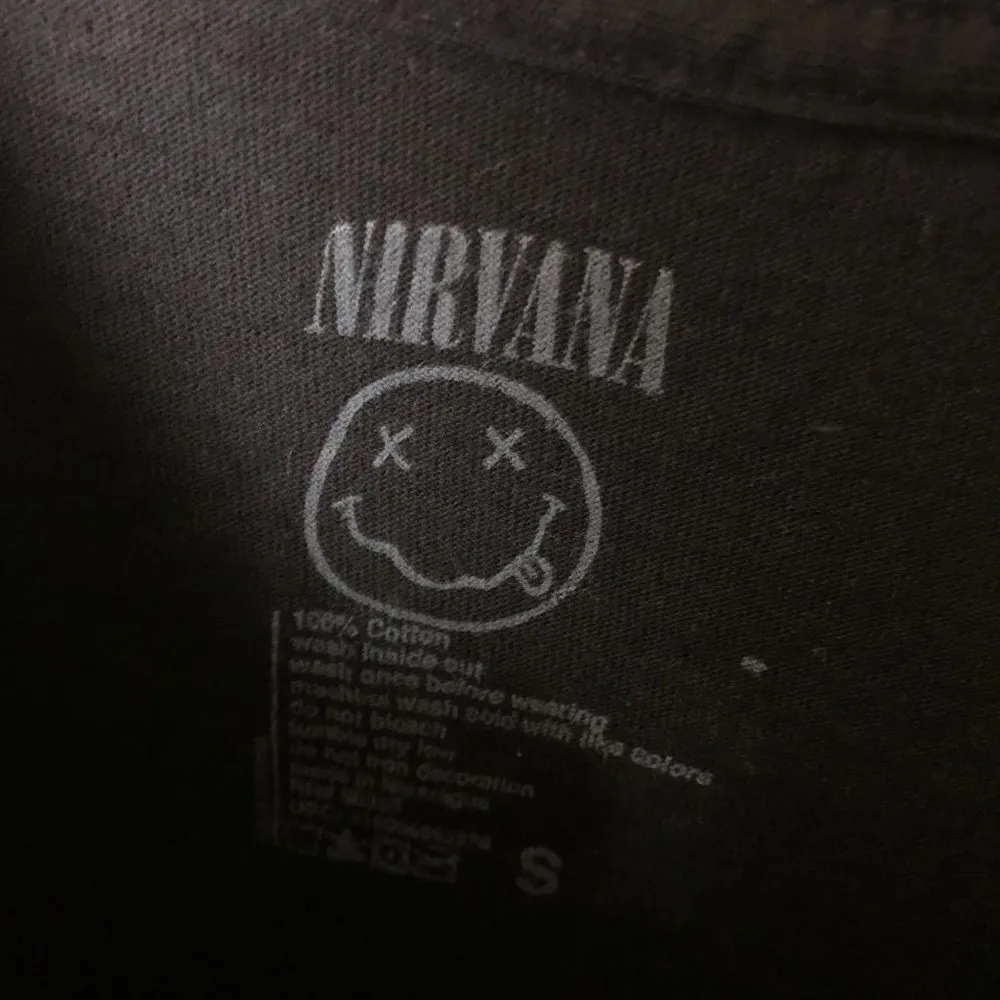 Nirvana T Shirt Smiley Hard Rock Band Graphic Tee Short Sleeve 100% Cotton S - Image 10