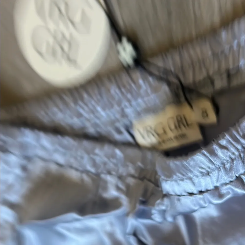 Silver Gray Ruched Trumpet Maxi Skirt Size undefined - Image 6