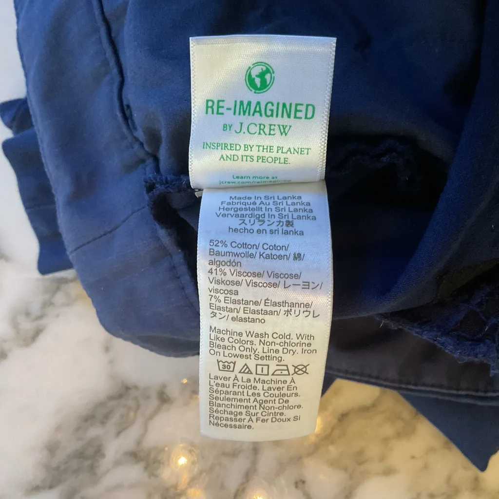 EUC J.Crew Kelsey Pant Navy Sz 4 Customer Return Blue - Image 10