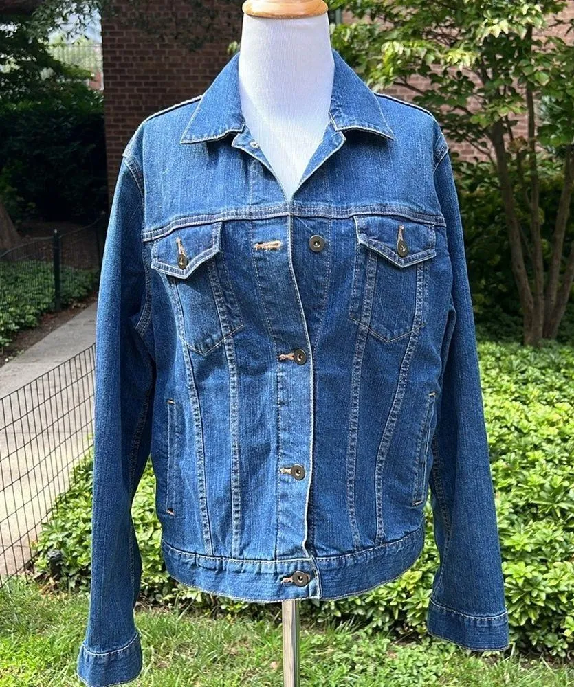 Dark Wash Denim Jacket - Image 2
