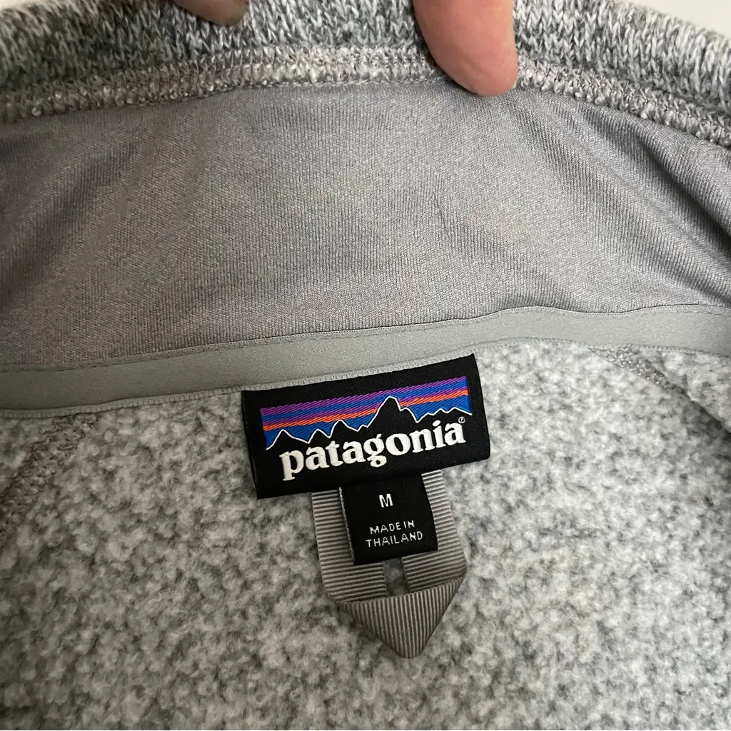 Patagonia  Better Sweater Fleece Jacket 1/4 Zip Pullover Zipper Pocket Grey - Image 13