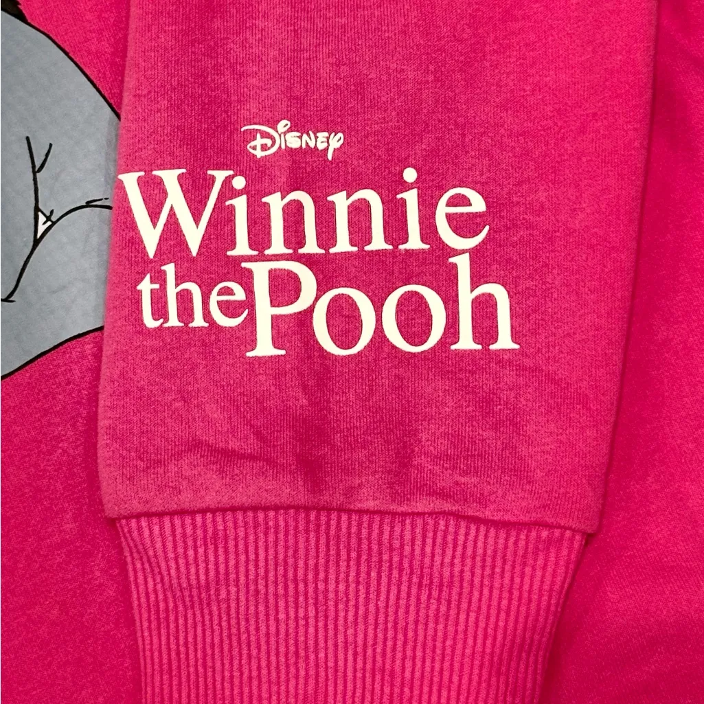 Disney Winnie the Pooh Pink Crewneck Sweatshirt Size Large Tigger Piglet Eeyore - Image 5