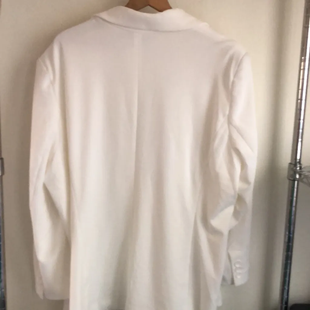 BOSTON PROPER Ivory Coat( off white) Blazer. - Image 7