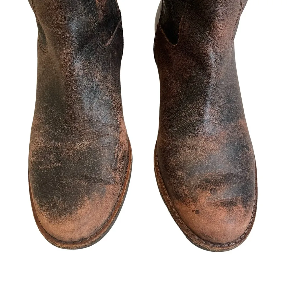 Matisse Prague Distressed Leather Buckle Boot, Sz 8 - Image 5