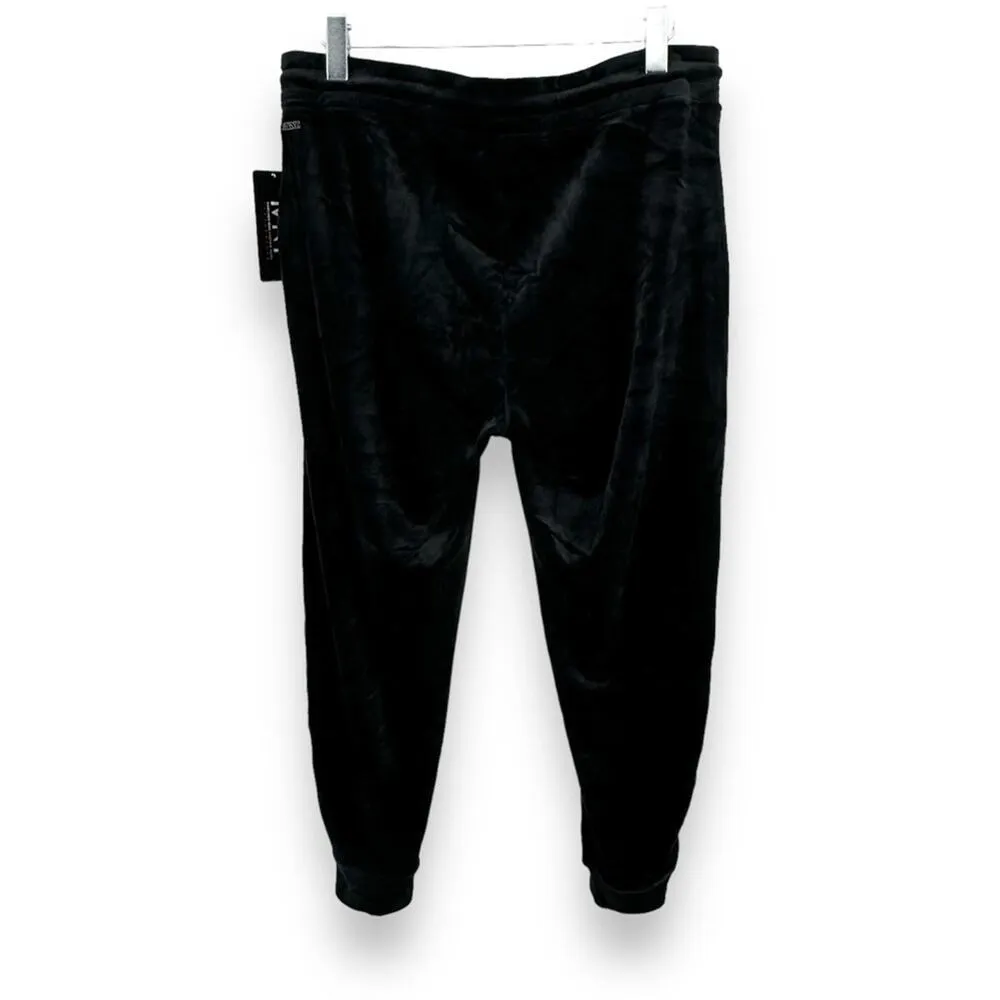 Marc New York joggers 1X black velvet pull on elastic waist pants lounge NEW - Image 4