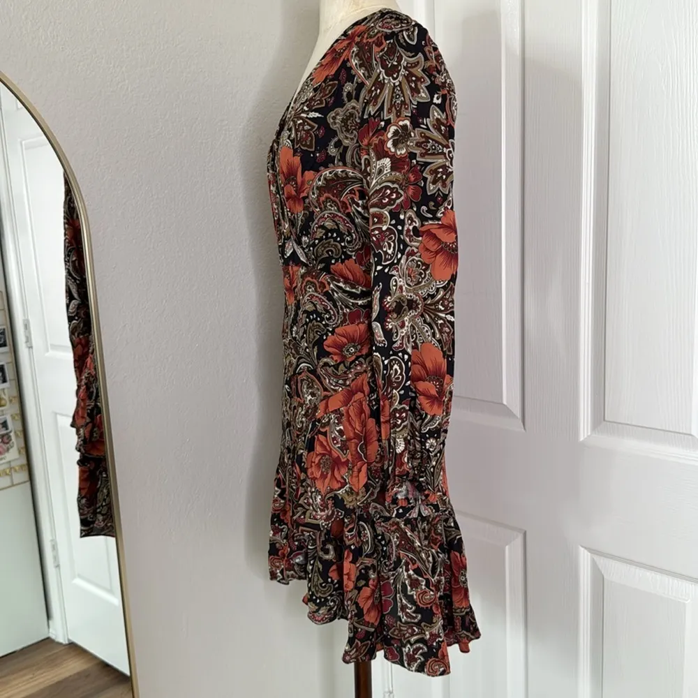 ATSU Anthropologie Tenley paisley floral mini dress - Image 12