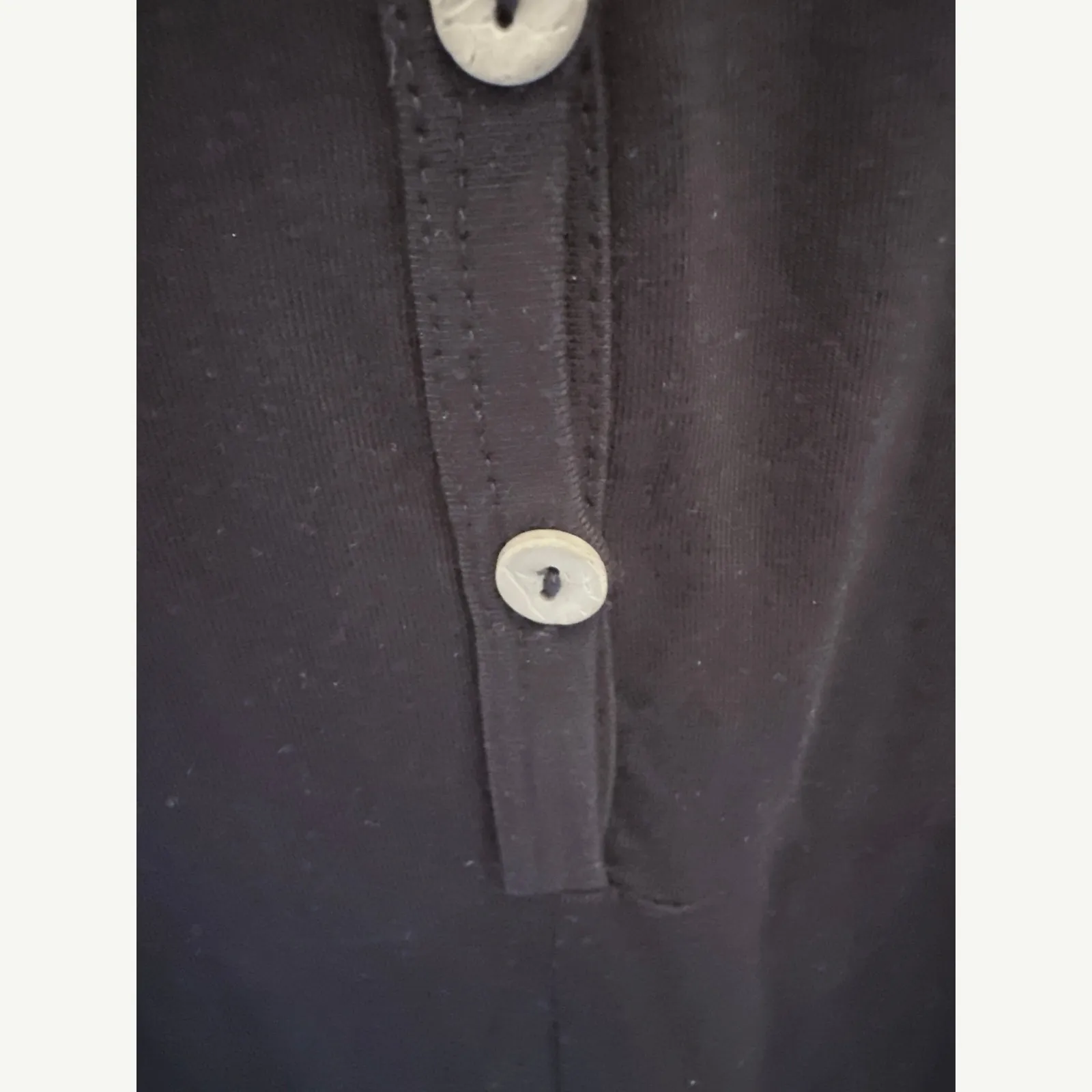 Black Long Sleeve Cozy Loungewear Romper Wood Buttons Size Large - Image 5