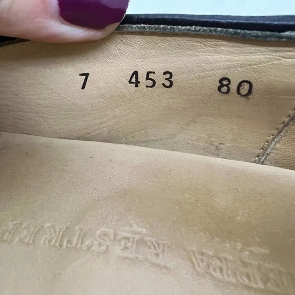 Dieppa Restrepo classic black leather loafers made in Mexico women size 7 - Image 10