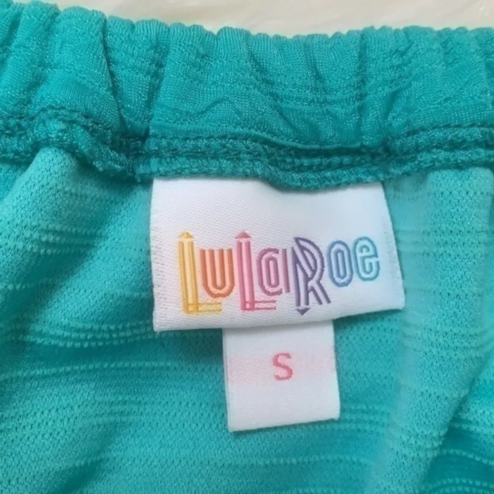 Lularoe Cici flounce ruffle stretch dress teal S - Image 6