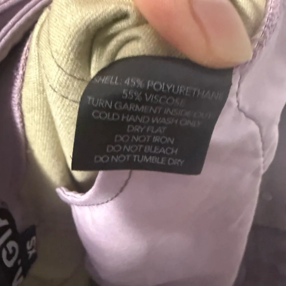 I am Gia y2k faux leather Lavender Wide-Leg Pants with Belt - Image 5