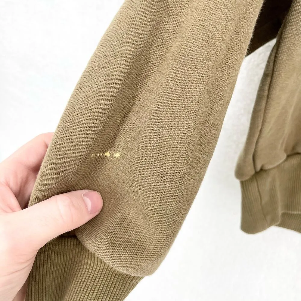 Everlane Women's Olive Green Long Sleeve Everyday Crewneck Sweatshirt Size XS - Image 2