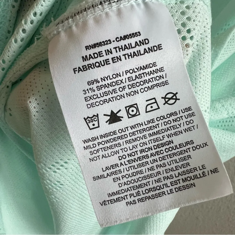 Nike Air Dri Fit Light Blue Aqua Cap Sleeve T-Shirt Active Top Tank 2X - Image 9