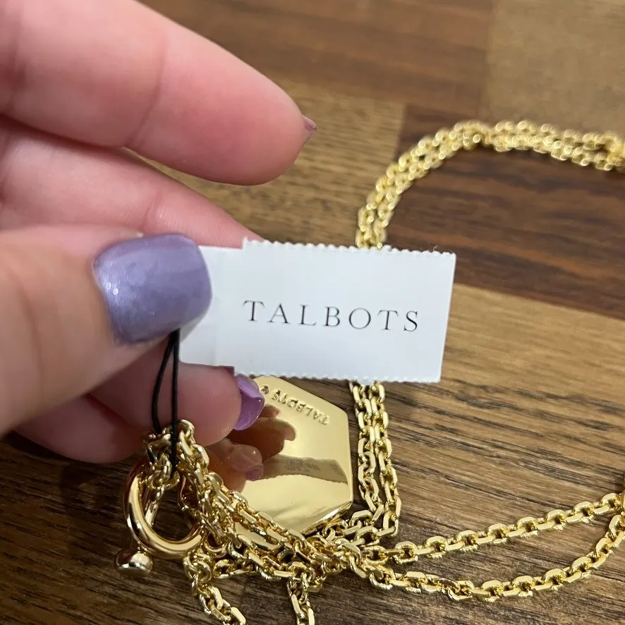 Talbots Womens‎ Necklace NWT $59.50 Gold Starfish Beach Chunky Minimal Chain - Image 4