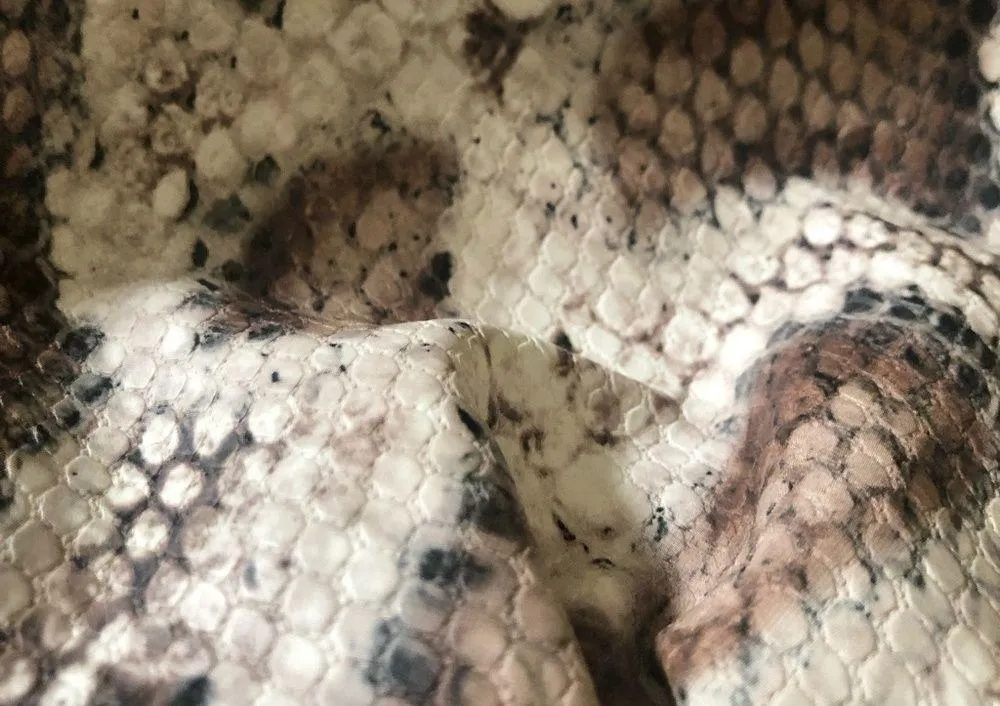 Miche Bianca Faux Leather Snake Print Demi Bag Braided Straps Base Bag & Shell Tan - Image 8