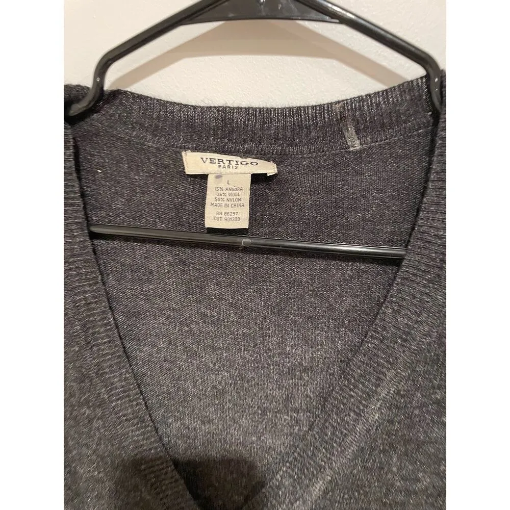 Vertigo Paris wool vneck sweater size L - Image 2