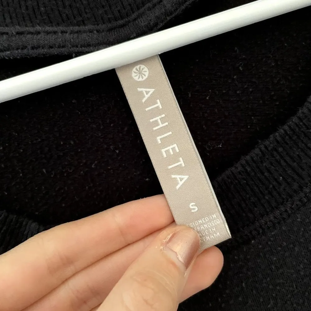 Athleta long sleeved black workout top athleisure modal women's shirt casual com - Image 4