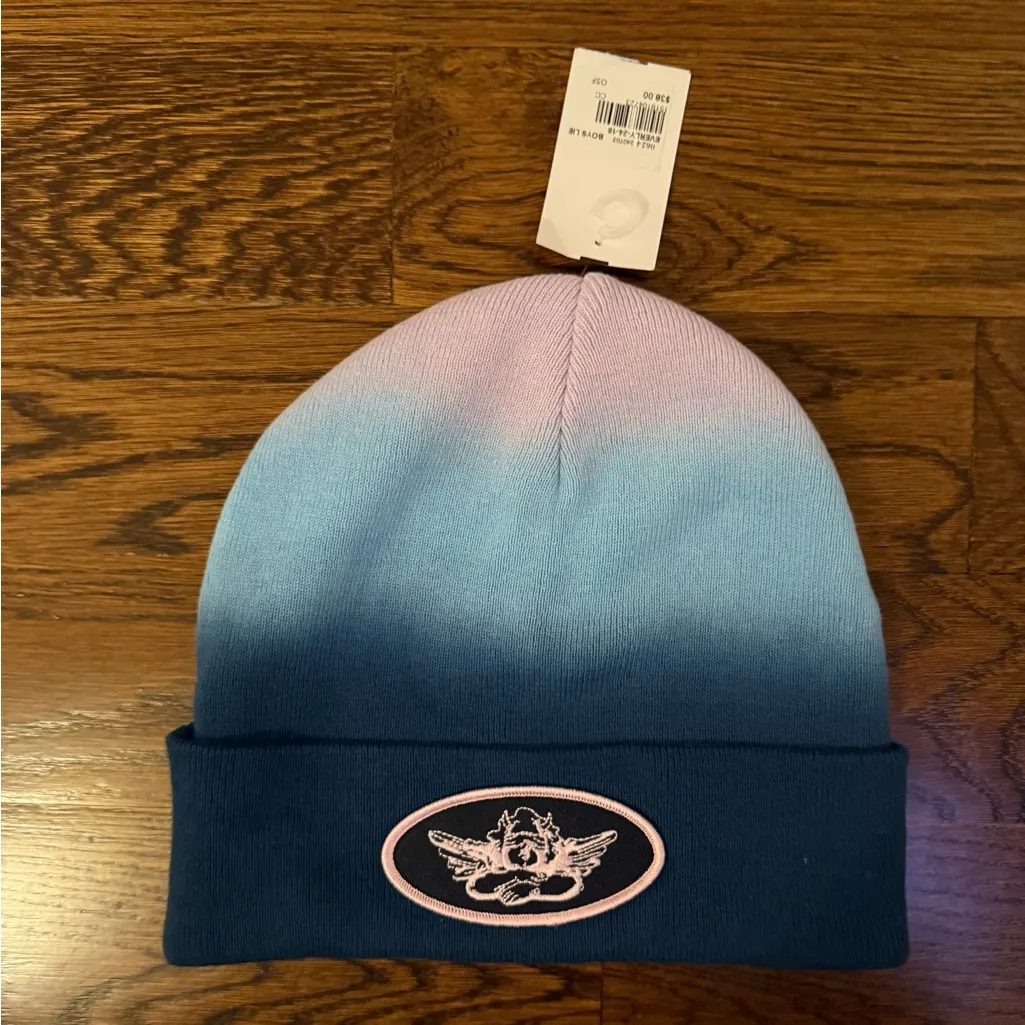 NWT Boys Lie ombré beenie in pink, aqua and deep blue BRAND NEW w/tags - Image 3