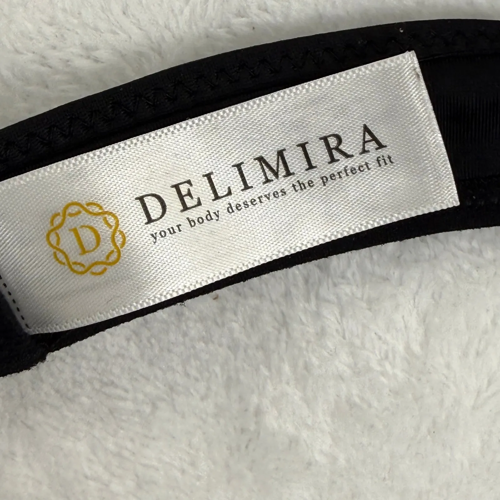 DELIMIRA Black Posture Bra Front Closure Full Support Full Figure Size 40E - Image 6