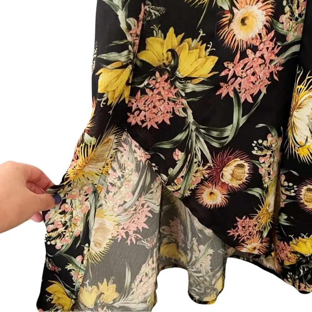 LACAUSA Sweetwater Maxi Dress in Garden Floral Print Sz S - Image 7