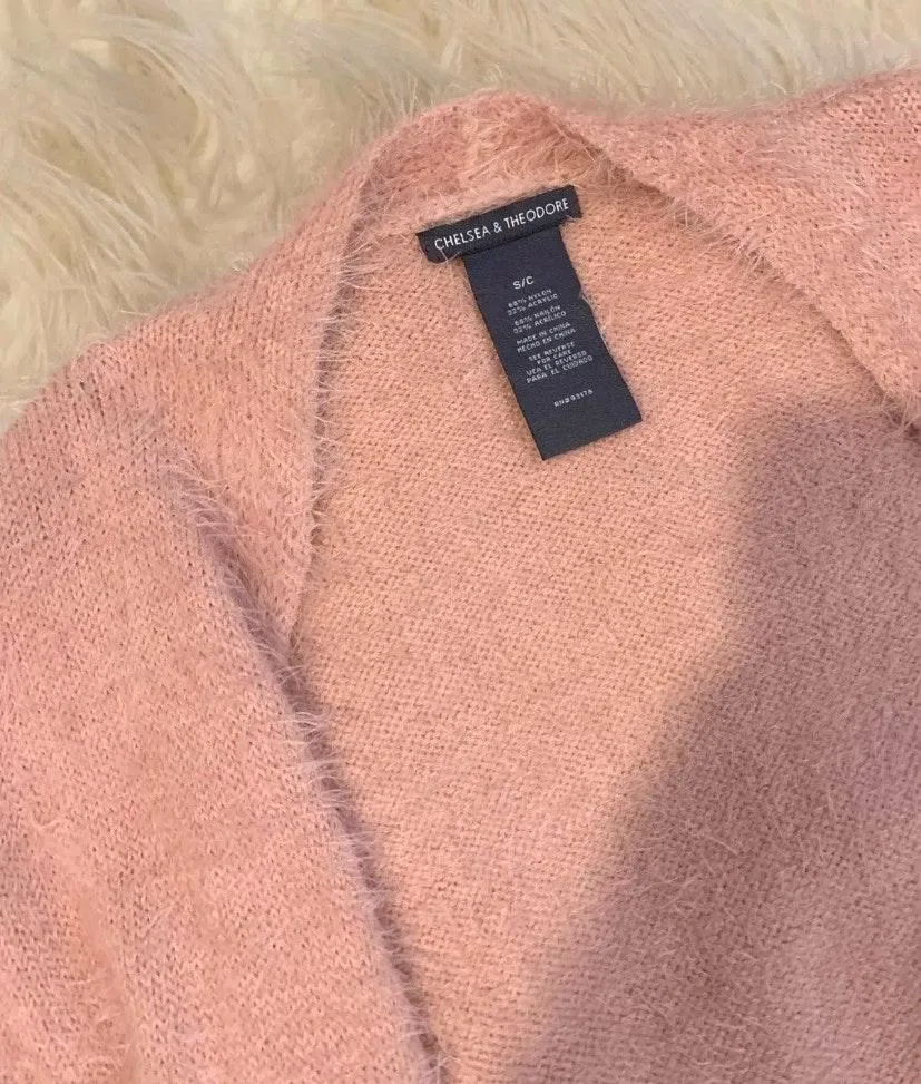 Fuzzy Pink Cardigan - Image 3