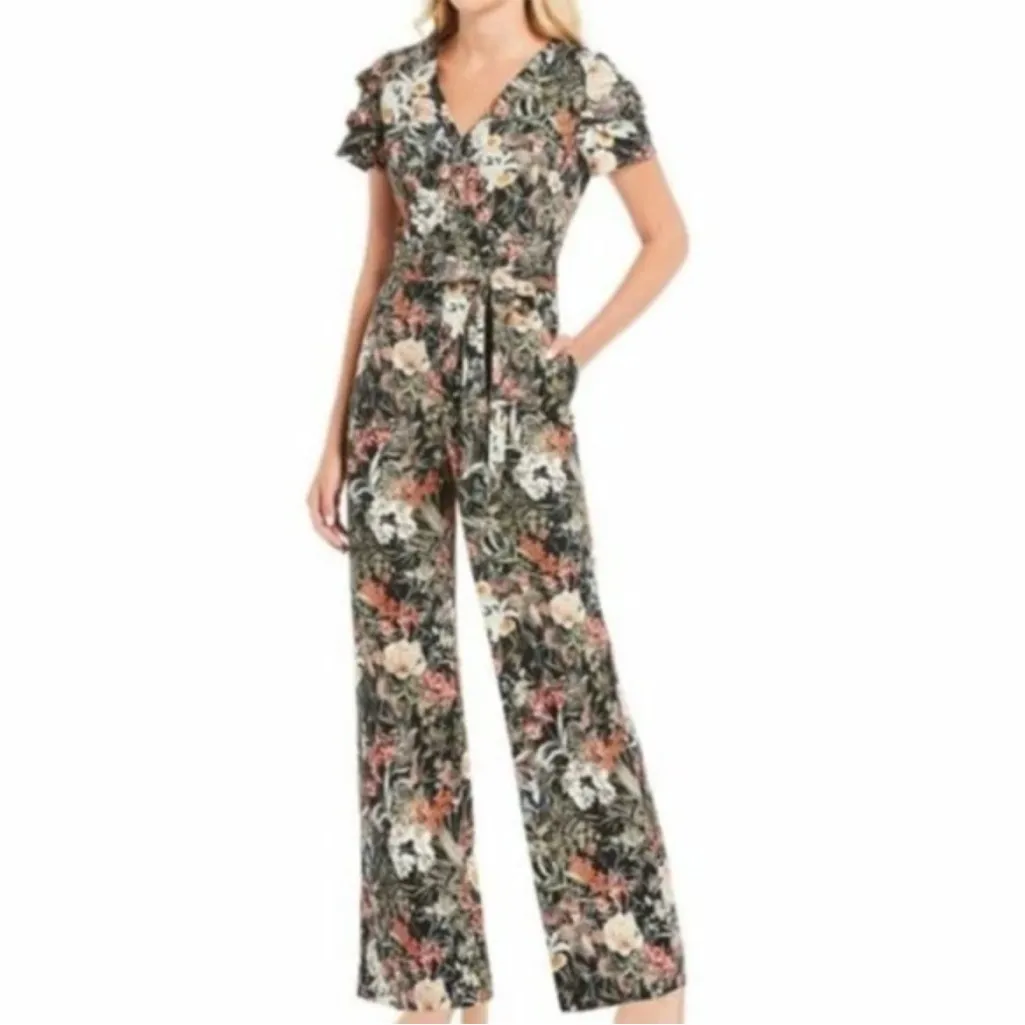 Cottagecore Garden Antonio Melani Jumpsuit 12 All Over Floral Fairy Whimsical - Image 2