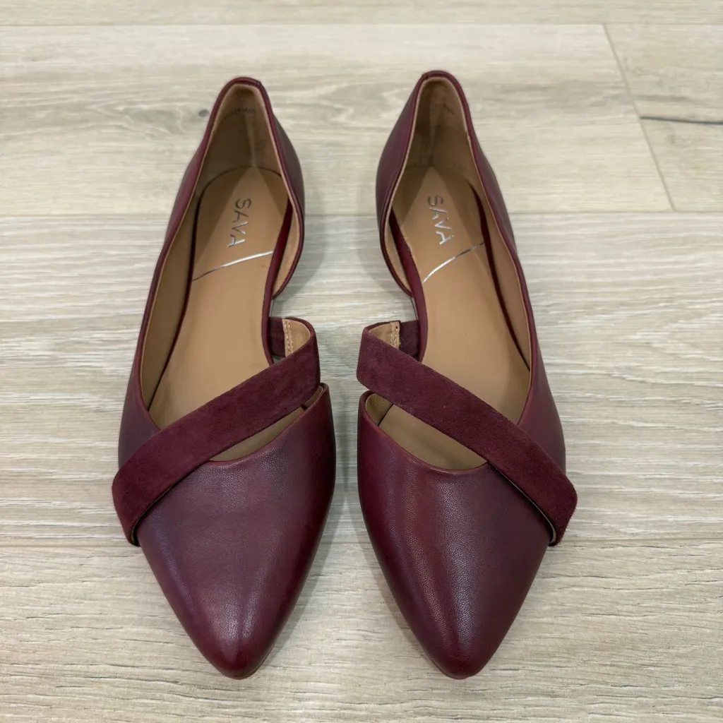 Sava Anthropologie Red SoftWalk Lennox Ballet Flat Size 9 - Image 4