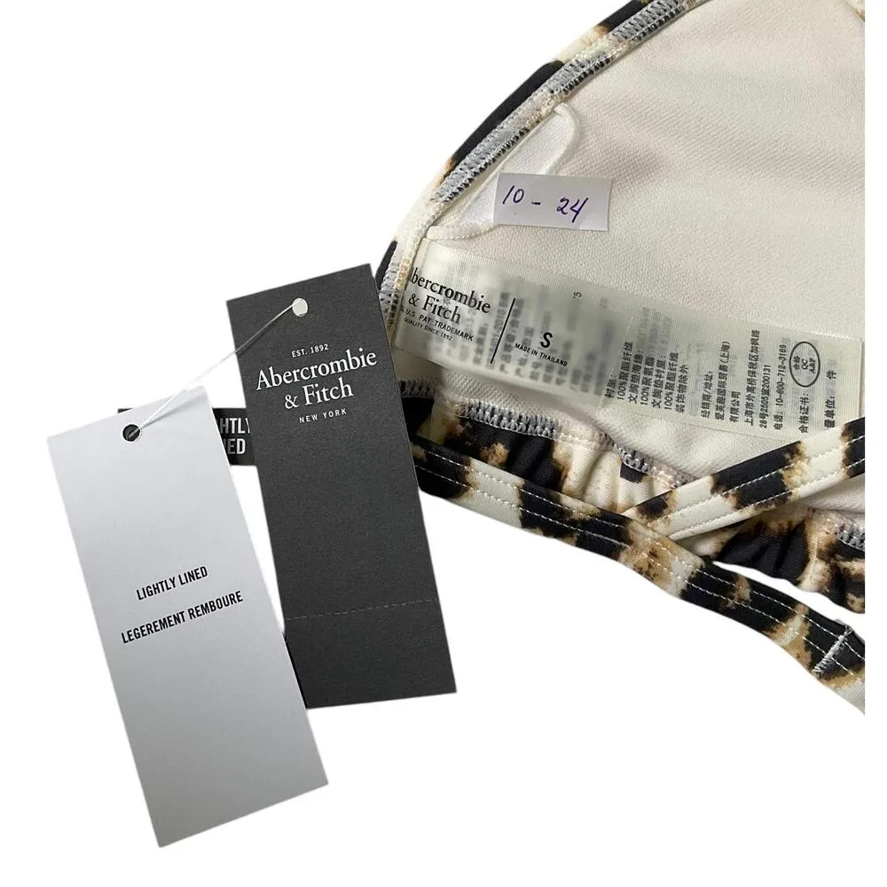 Abercrombie & Fitch Multicolor Animal Print Padded Swimsuit Women S NWT | 10-24 - Image 4