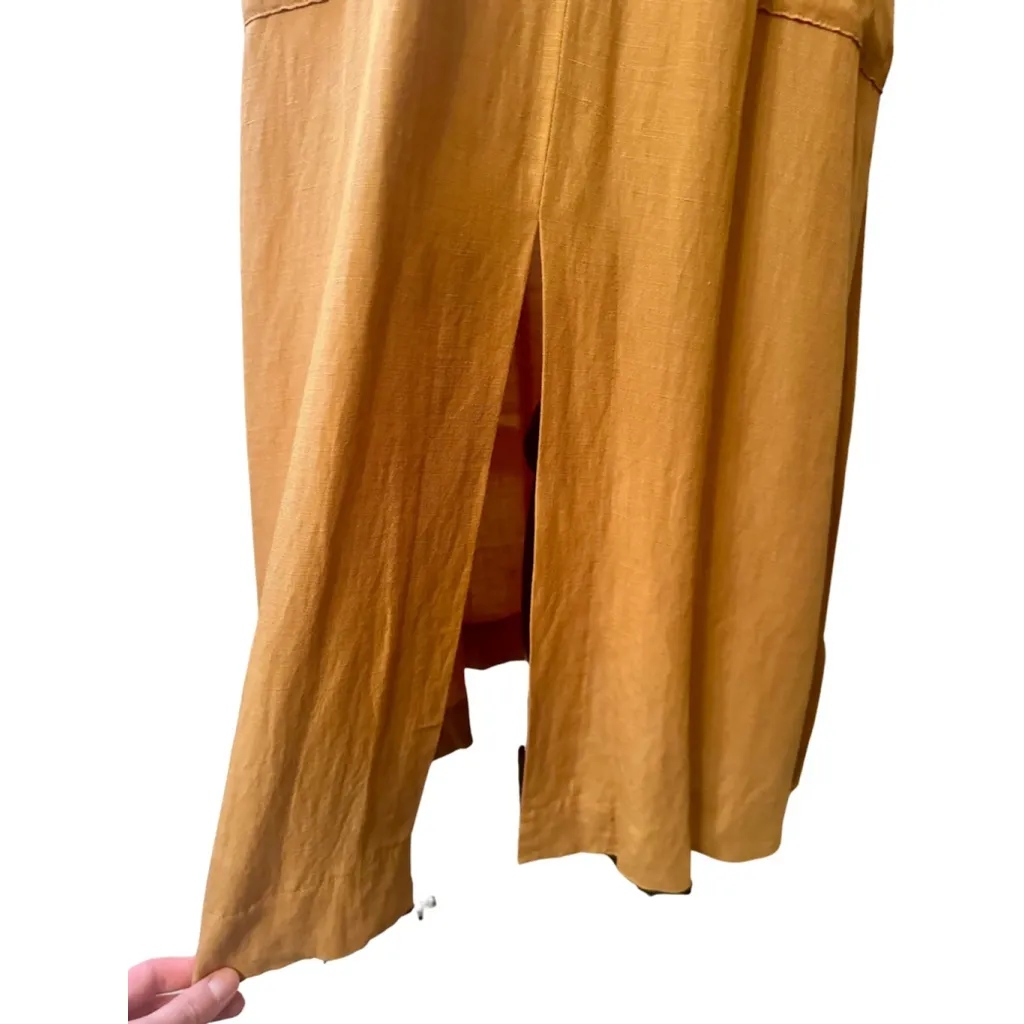 Madewell Size 10 -Dolman-Sleeve Tie-Waist Midi Dress in Toffee NWT - Image 4