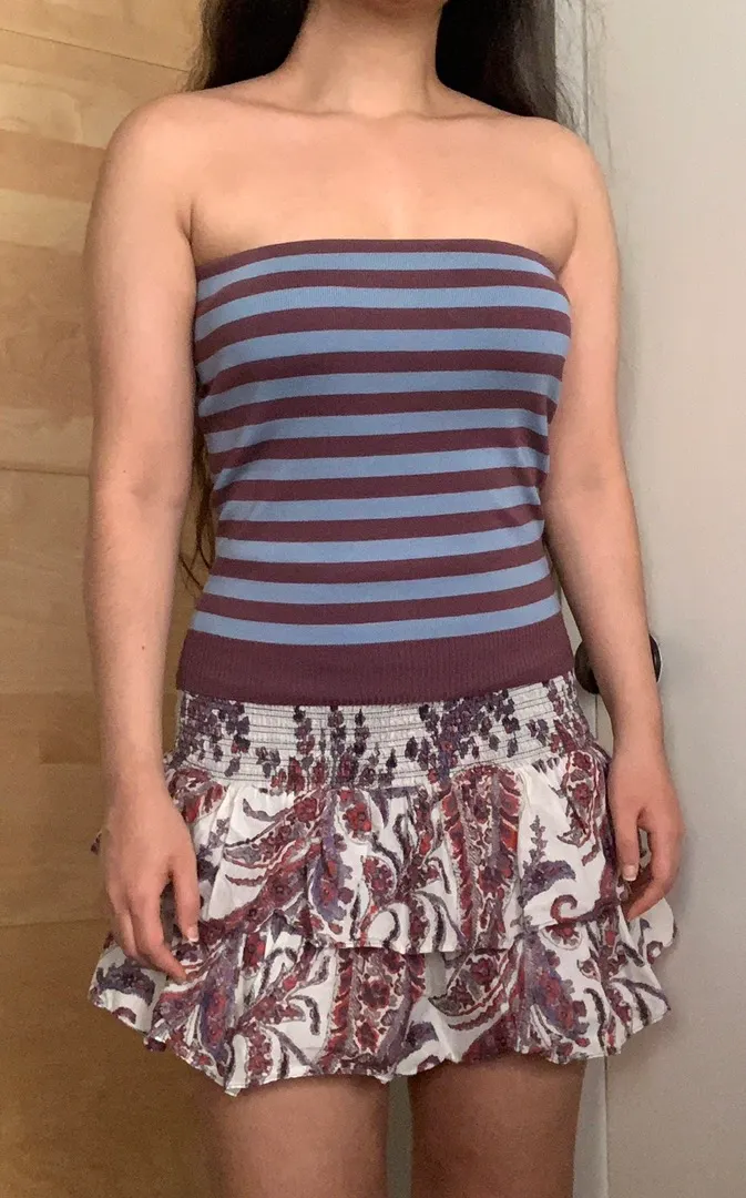 New  Silk Blend Strapless Tube Top - Image 5