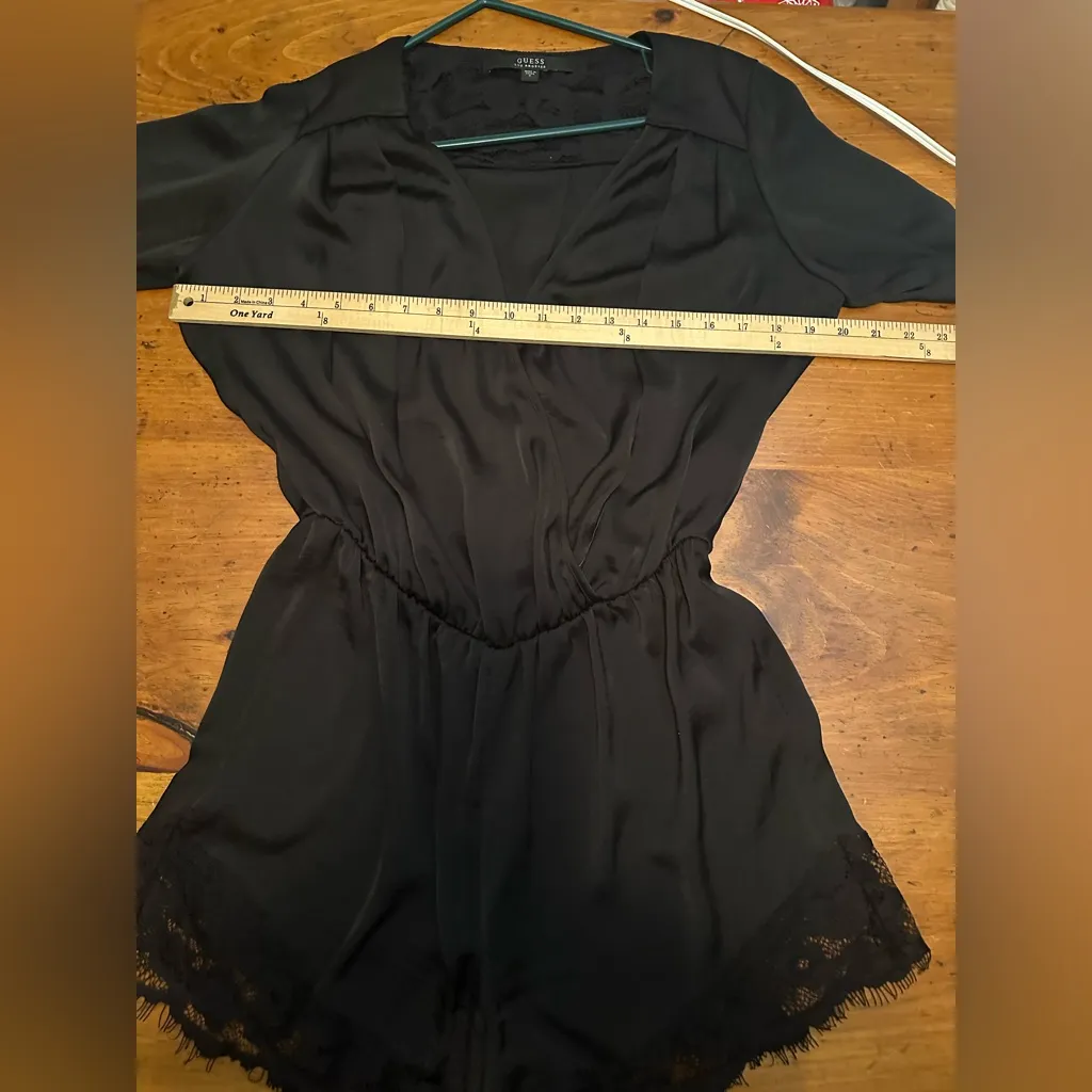 Guess Satin sophisticated romper Sz S  Evewear Night out Dinner dates Party - Image 10