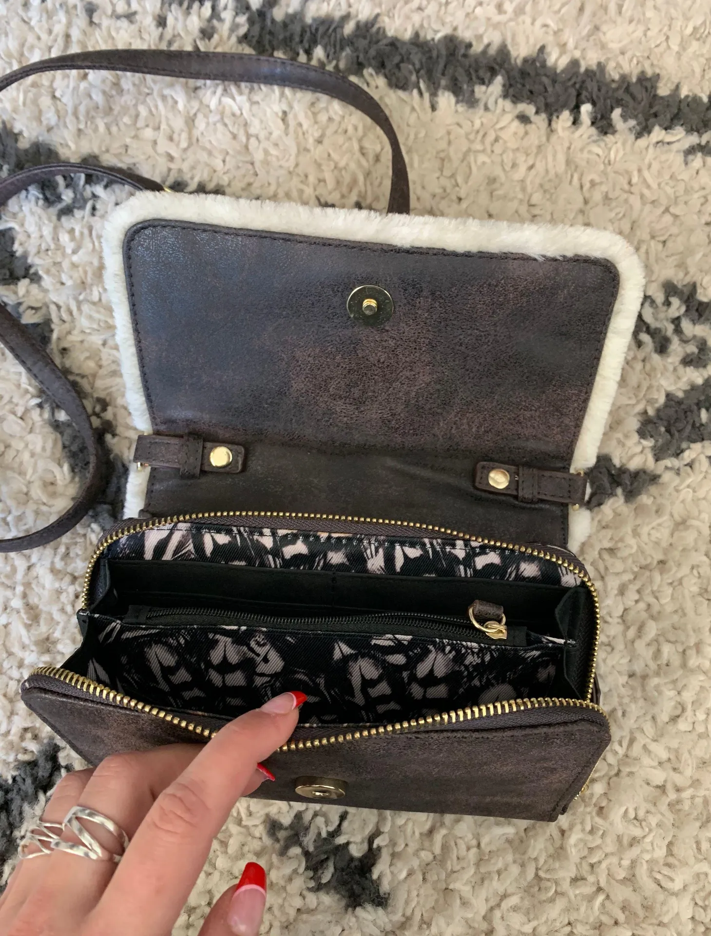 Jessica Simpson Fur Lined Purse - Image 2