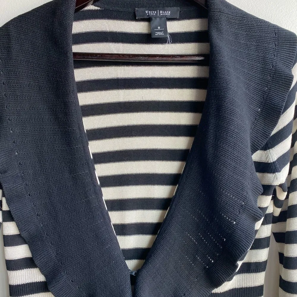 White House Black‎ Market Silk Blend Cardigan Sweater - Image 2